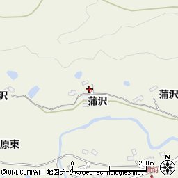 宮城県仙台市青葉区芋沢蒲沢周辺の地図