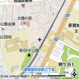 コスモ多賀城コンフォール管理人室周辺の地図