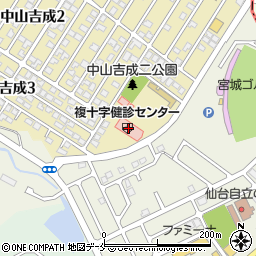 宮城県結核予防会複十字検診センター周辺の地図