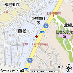 吉野家仙台藤松店周辺の地図