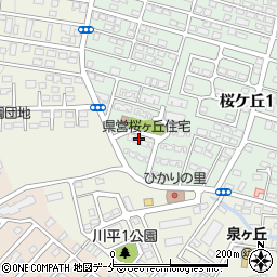 県営桜ケ丘住宅１１号棟周辺の地図