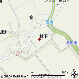 宮城県仙台市青葉区芋沢林下周辺の地図