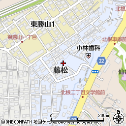 宮城県仙台市青葉区藤松周辺の地図