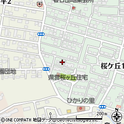 県営桜ケ丘住宅８号棟周辺の地図