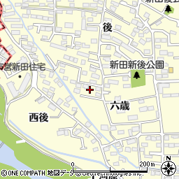 宮城県多賀城市新田六歳1周辺の地図