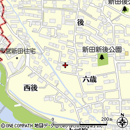 宮城県多賀城市新田六歳1-7周辺の地図