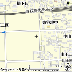 宮城県多賀城市山王周辺の地図