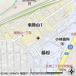 仙台勝山寮周辺の地図