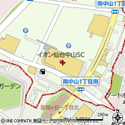セリアイオン仙台中山店周辺の地図