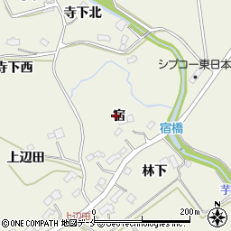 宮城県仙台市青葉区芋沢宿周辺の地図