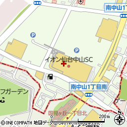 ラパックスワールド仙台中山店周辺の地図
