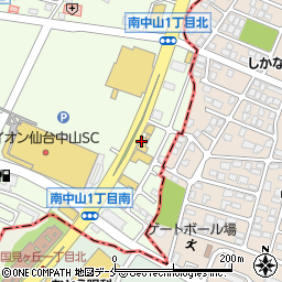 宮城三菱中山店周辺の地図
