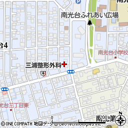 ローソン仙台南光台四丁目店周辺の地図