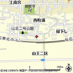 宮城県多賀城市山王三千刈6-22周辺の地図