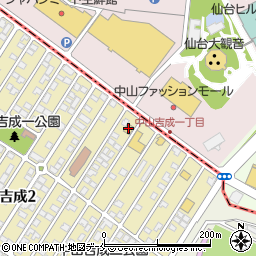 セブンイレブン仙台中山吉成店周辺の地図