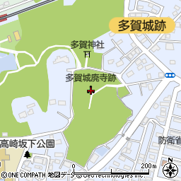 多賀城廃寺跡周辺の地図