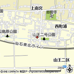 宮城県多賀城市山王西町浦周辺の地図