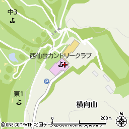 西仙台カントリークラブ周辺の地図