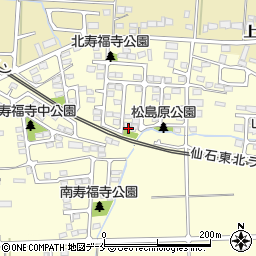 北寿福寺3号公園周辺の地図