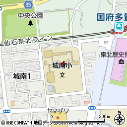 多賀城市立城南小学校周辺の地図