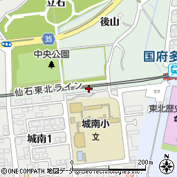宮城県多賀城市浮島館脇周辺の地図