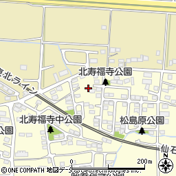 宮城県多賀城市山王北寿福寺周辺の地図