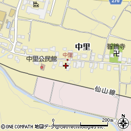 山形県山形市中里240周辺の地図