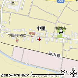 山形県山形市中里296周辺の地図