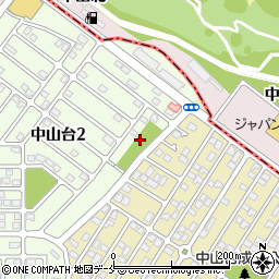 中山台四号緑地周辺の地図