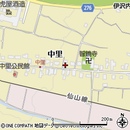 山形県山形市中里322周辺の地図