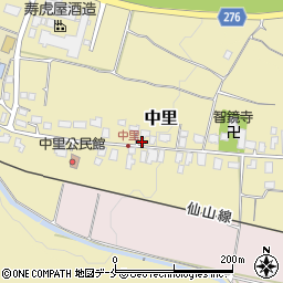 山形県山形市中里270周辺の地図