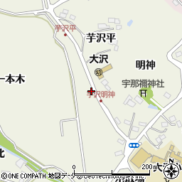 宮城県仙台市青葉区芋沢水門周辺の地図