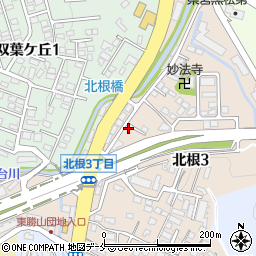 大竹米穀店　北根営業所周辺の地図