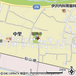 山形県山形市中里346-1周辺の地図