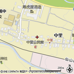 山形県山形市中里205周辺の地図