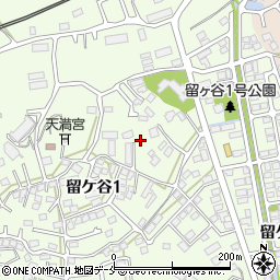 宮城県多賀城市留ケ谷周辺の地図