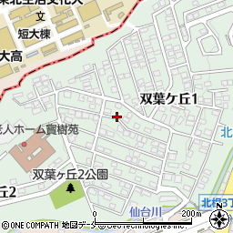 宮城県仙台市青葉区双葉ケ丘周辺の地図