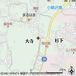 山形県東村山郡山辺町大寺602周辺の地図