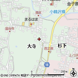 山形県東村山郡山辺町大寺597-2周辺の地図