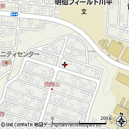 宮城県仙台市青葉区西勝山38-38周辺の地図