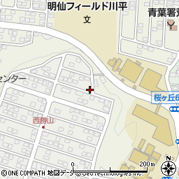 宮城県仙台市青葉区西勝山39-17周辺の地図