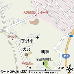 宮城県仙台市青葉区芋沢平周辺の地図
