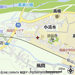 山形県山形市中里8周辺の地図