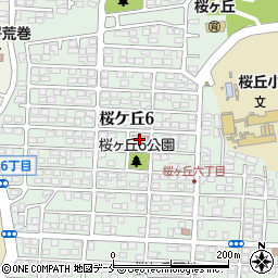 仙台市桜ケ丘コミュニティセンター周辺の地図