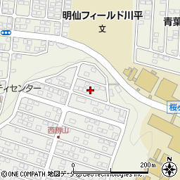 宮城県仙台市青葉区西勝山39周辺の地図