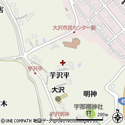 宮城県仙台市青葉区芋沢平14周辺の地図