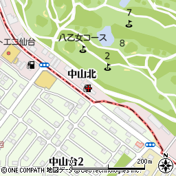 ａｐｏｌｌｏｓｔａｔｉｏｎスーパーセルフ仙台中山ＳＳ周辺の地図