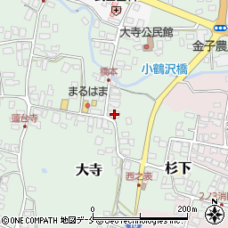 山形県東村山郡山辺町大寺377周辺の地図