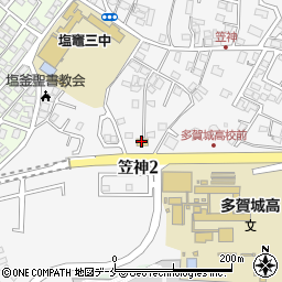 ファミリーマート多賀城笠神店周辺の地図