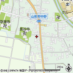 山形県山形市中野87周辺の地図